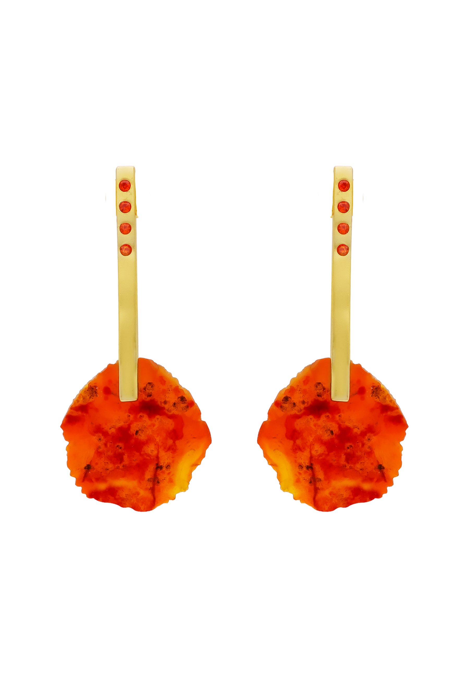 Pendientes Bindu Naranja