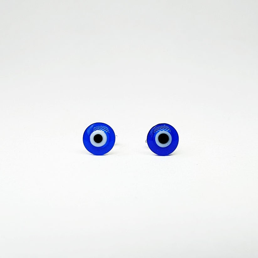 Pendientes Botón de Ojo Turco en Plata de Ley 925