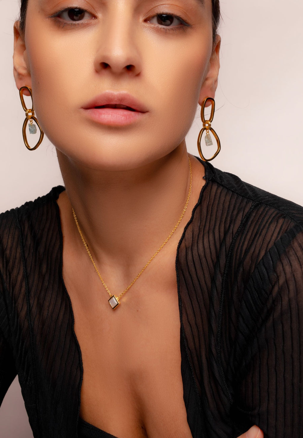 Aros Mercury Aguamarina