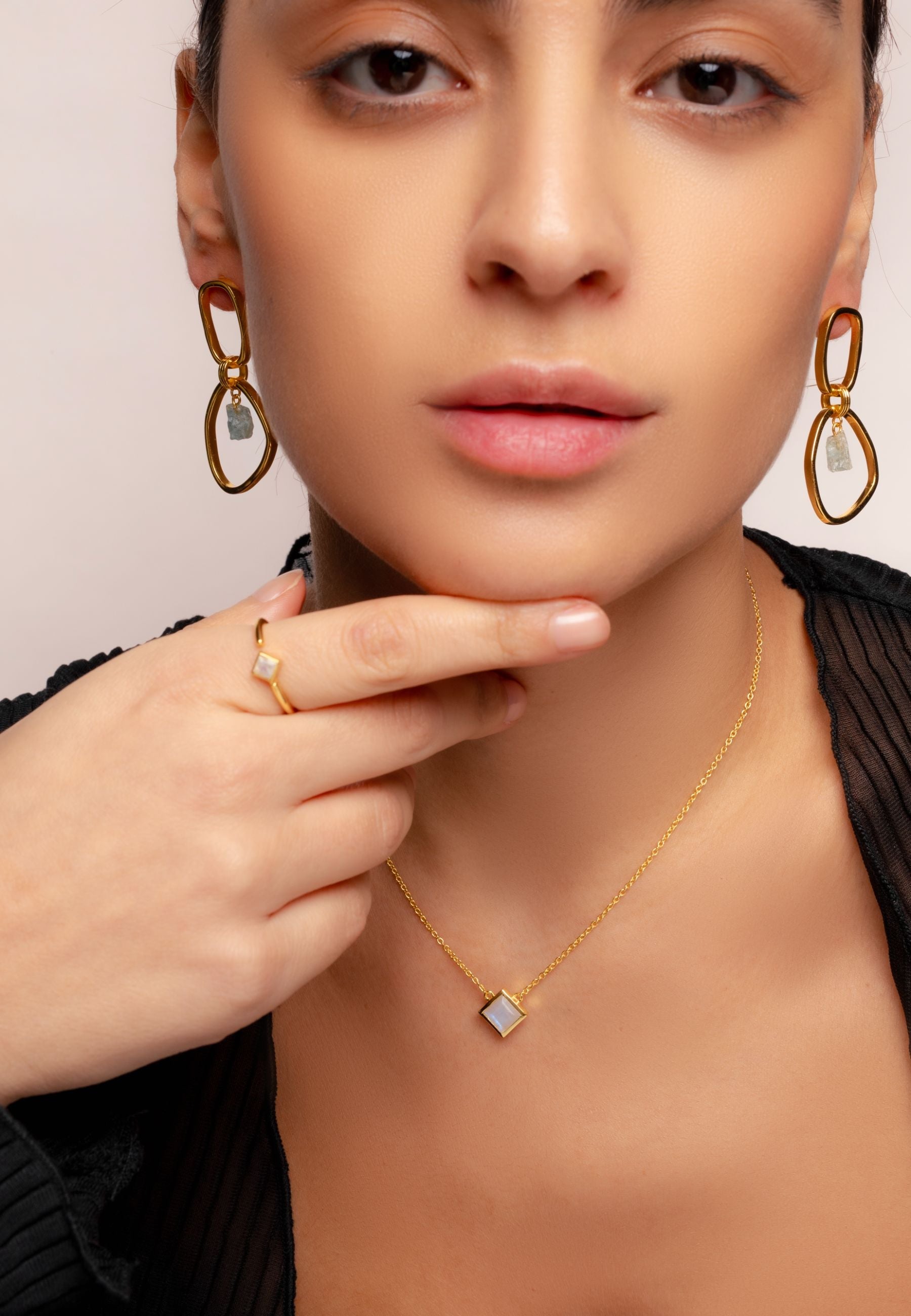 Aros Mercury Aguamarina