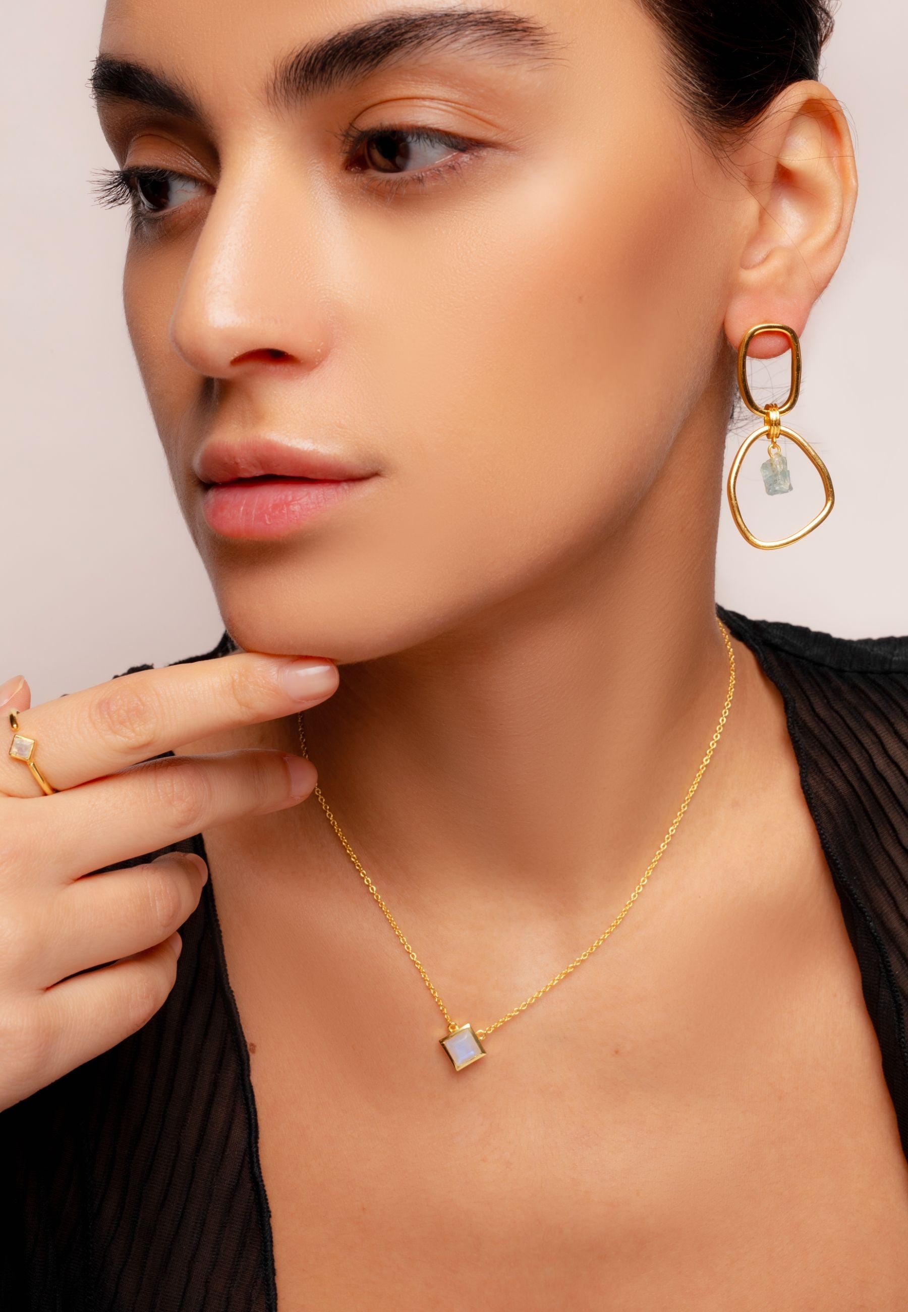 Aros Mercury Aguamarina