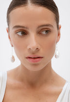 Pendientes Celine Plata Perla Barroca