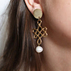 Pendientes CELTA PERLA para mujer