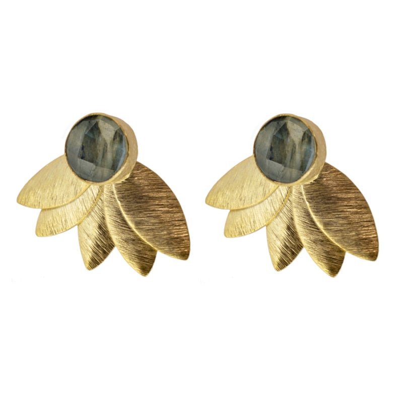 Pendientes 'Charlotte' de Labradorita