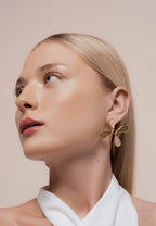 Pendientes Namasté Verde, Rosa