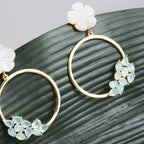 Pendientes Daisy Verde Agua
