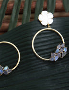 Pendientes Daisy Gris