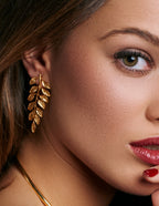 Pendientes Hoja Dorada Veli