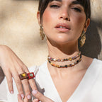 Pendientes dorados mujer AURYN