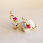 Pendientes dorados mujer SNAKE