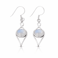 Pendientes Eleos Piedra de Luna y Plata de Ley 925