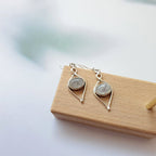 Pendientes Eleos Piedra de Luna y Plata de Ley 925