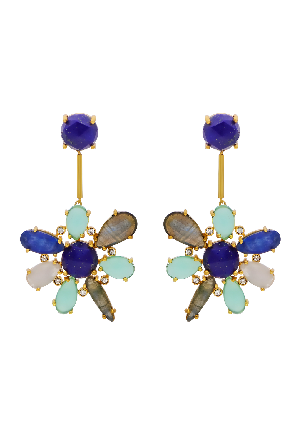 Pendientes Hibiscus Azul