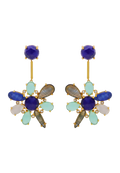 Pendientes Hibiscus Azul