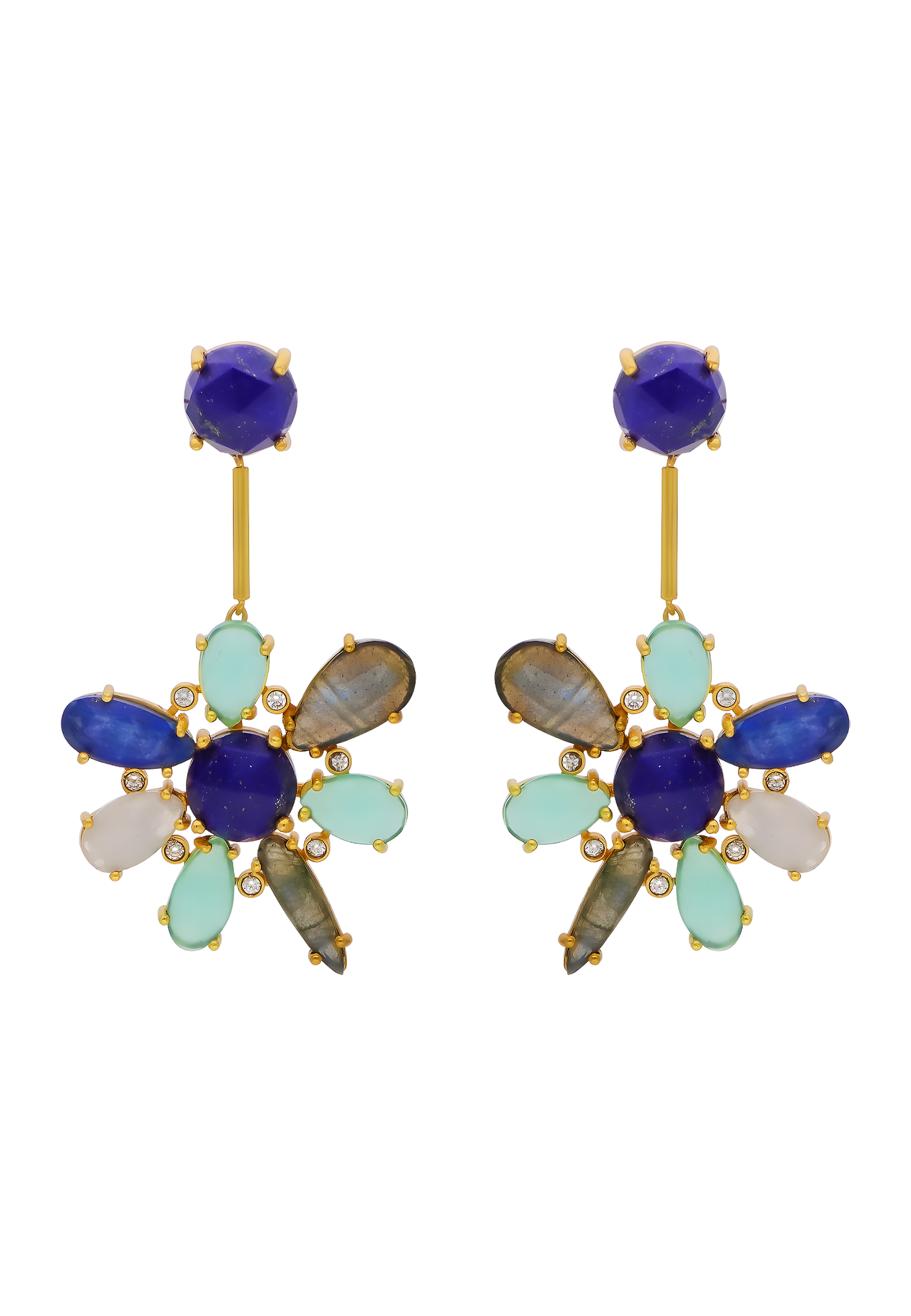 Pendientes Hibiscus Azul