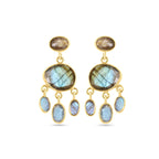 Pendientes 'Freya' - Labradorita