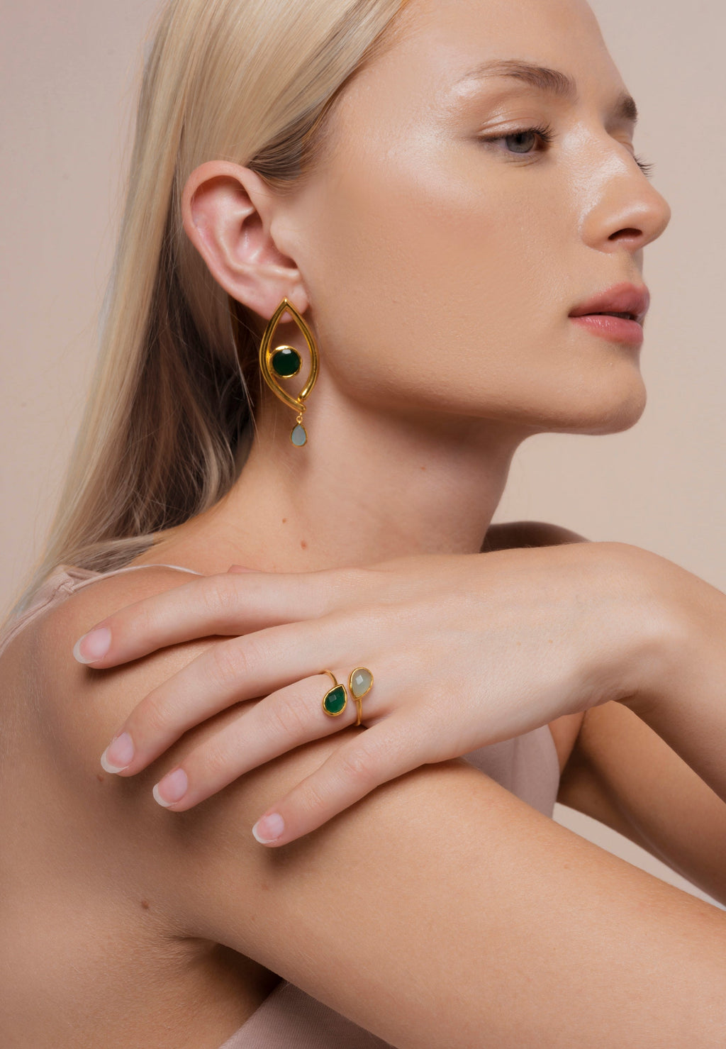 Pendientes Intuition Verde