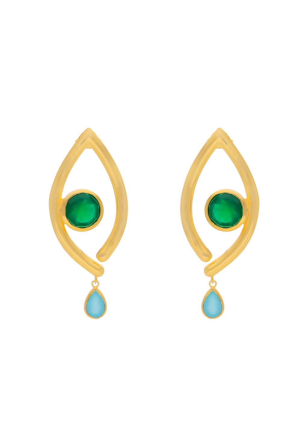 Pendientes Intuition Verde