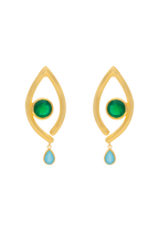 Pendientes Intuition Verde
