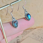Pendientes Ishtar de Labradorita y Plata de Ley 925