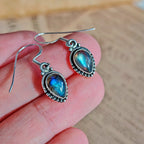 Pendientes Ishtar de Labradorita y Plata de Ley 925