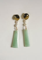 Pendientes Melina Aguamarina