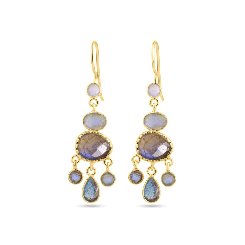 Pendientes 'Kishar ' - Labradorita