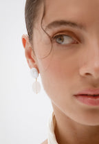 Pendientes Laia Perlas y Cuarzo Rosa