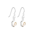 Pendientes Largo Ojo de Shiva  - Plata de Ley 925
