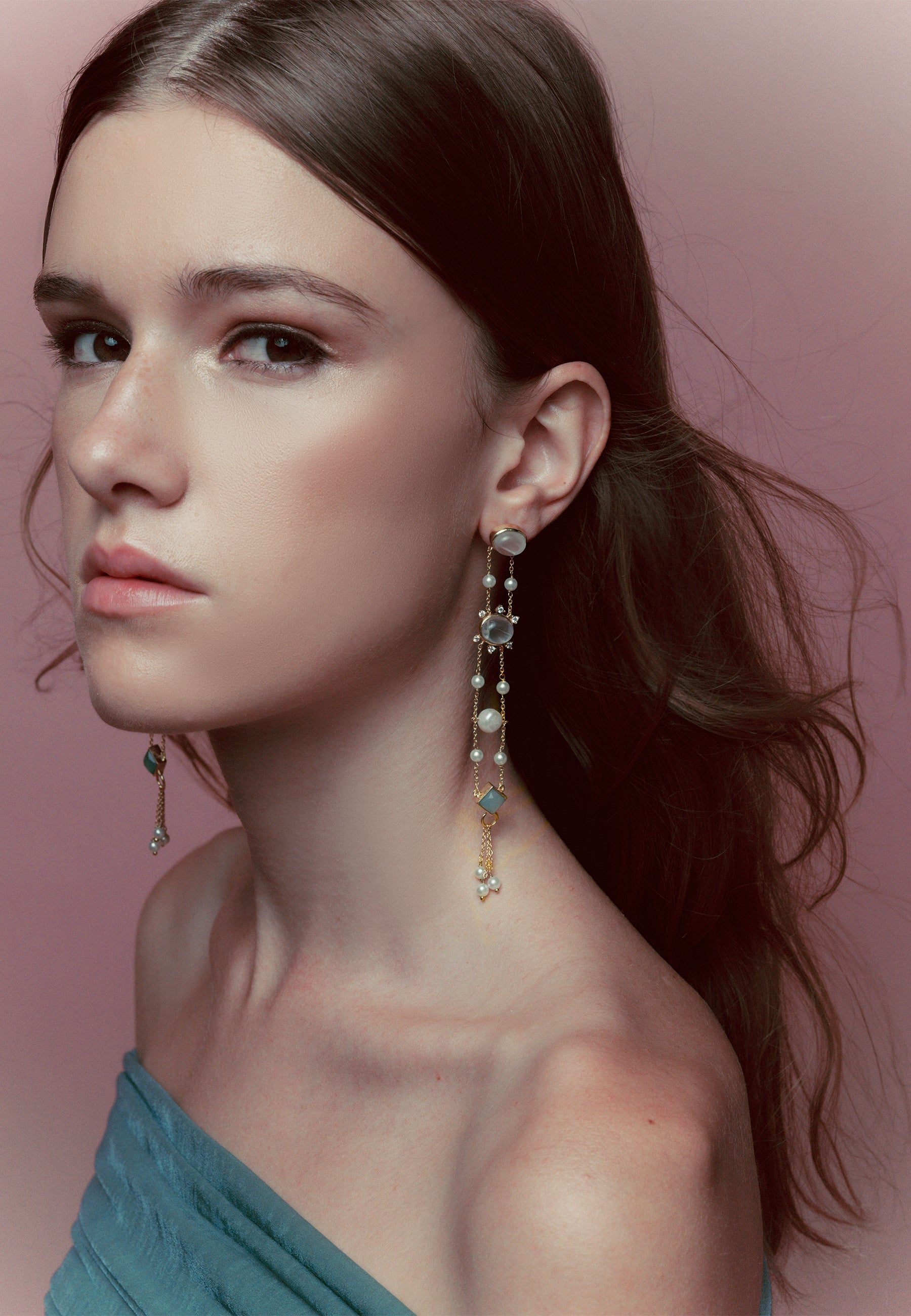 Pendientes Galatea Blancos