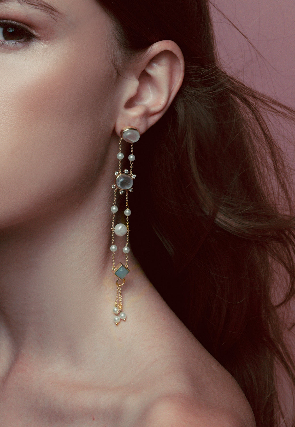 Pendientes Galatea Blancos