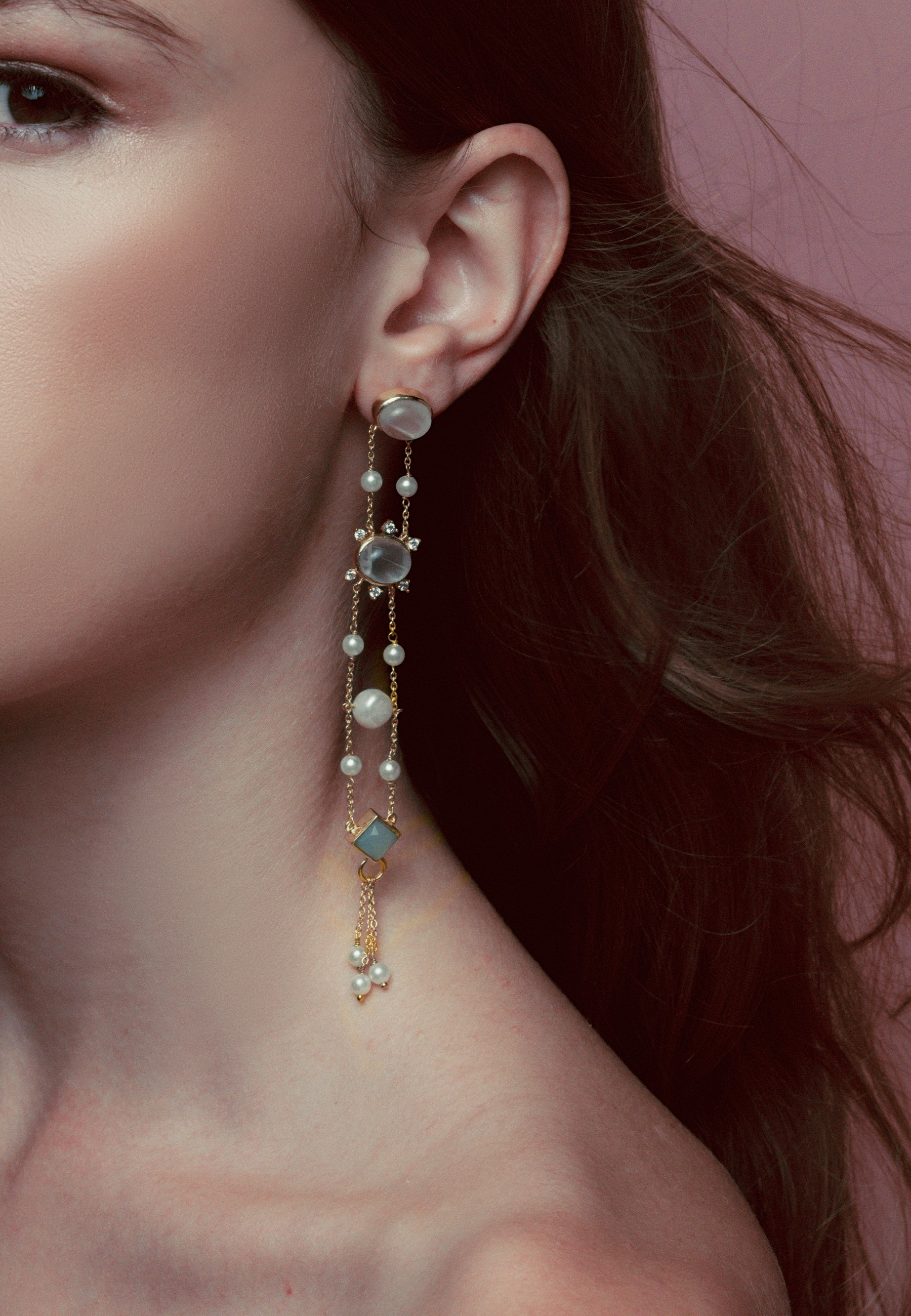 Pendientes Galatea Blancos