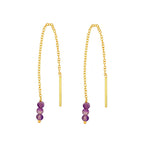 Pendientes Largos de Amatista