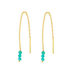 Pendientes Largos de Amazonita
