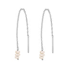 Pendientes Largos de Perlas