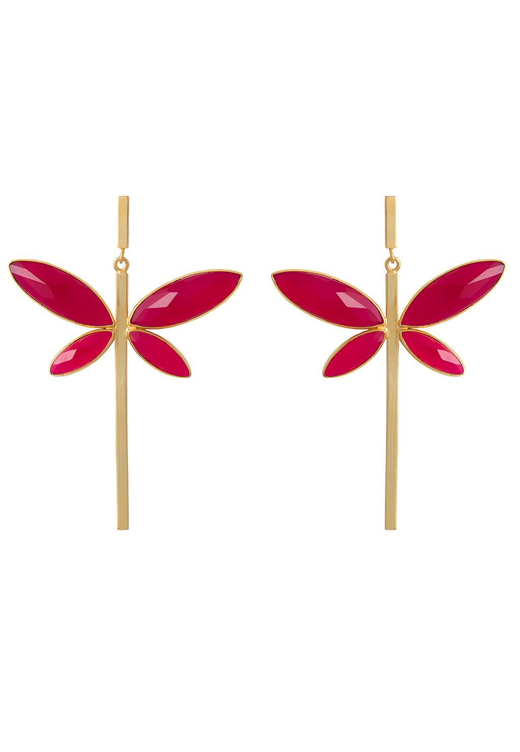 Pendientes Dafne Fucsia