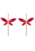 Pendientes Dafne Fucsia