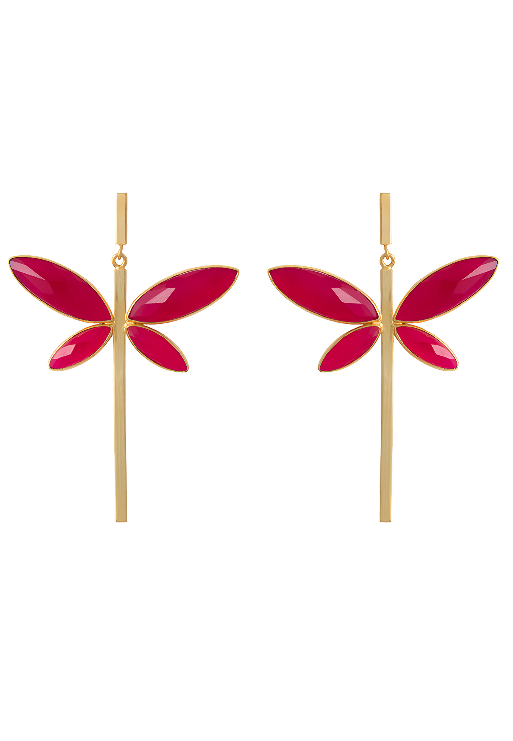 Pendientes Dafne Fucsia