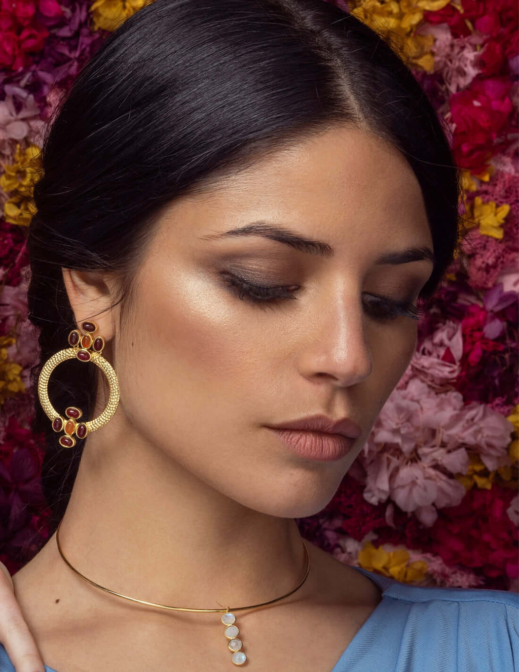 Pendientes Madison Rojo Naranja