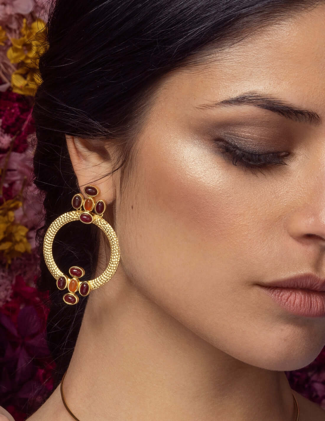 Pendientes Madison Rojo Naranja