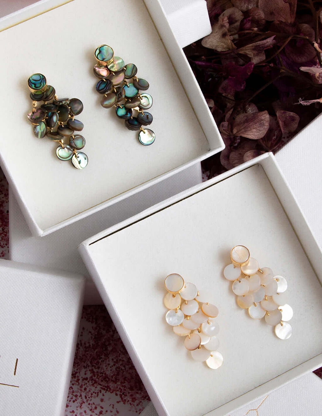 Pendientes Maldives Blanco