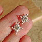 Pendientes Nudo de Bruja con Labradorita en Plata de Ley 925