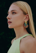 Pendientes Endless Knot Multicolor