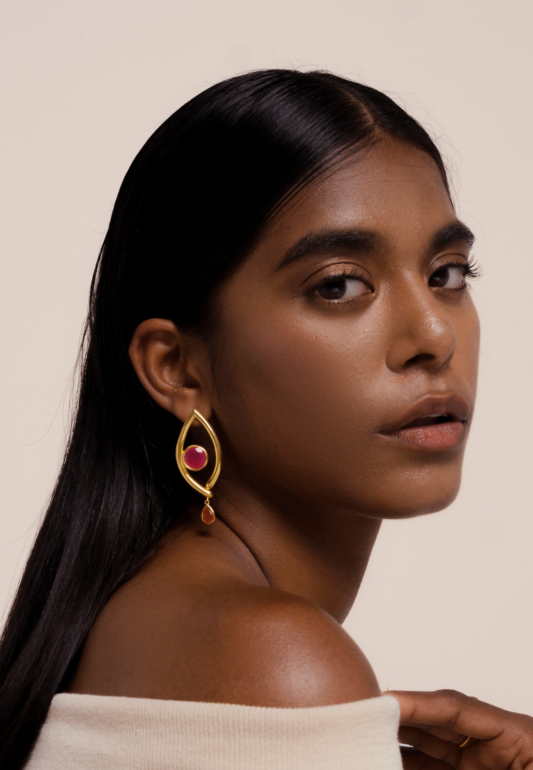 Pendientes Intuition Naranja
