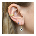 Pendientes Ojo Turco - Azul