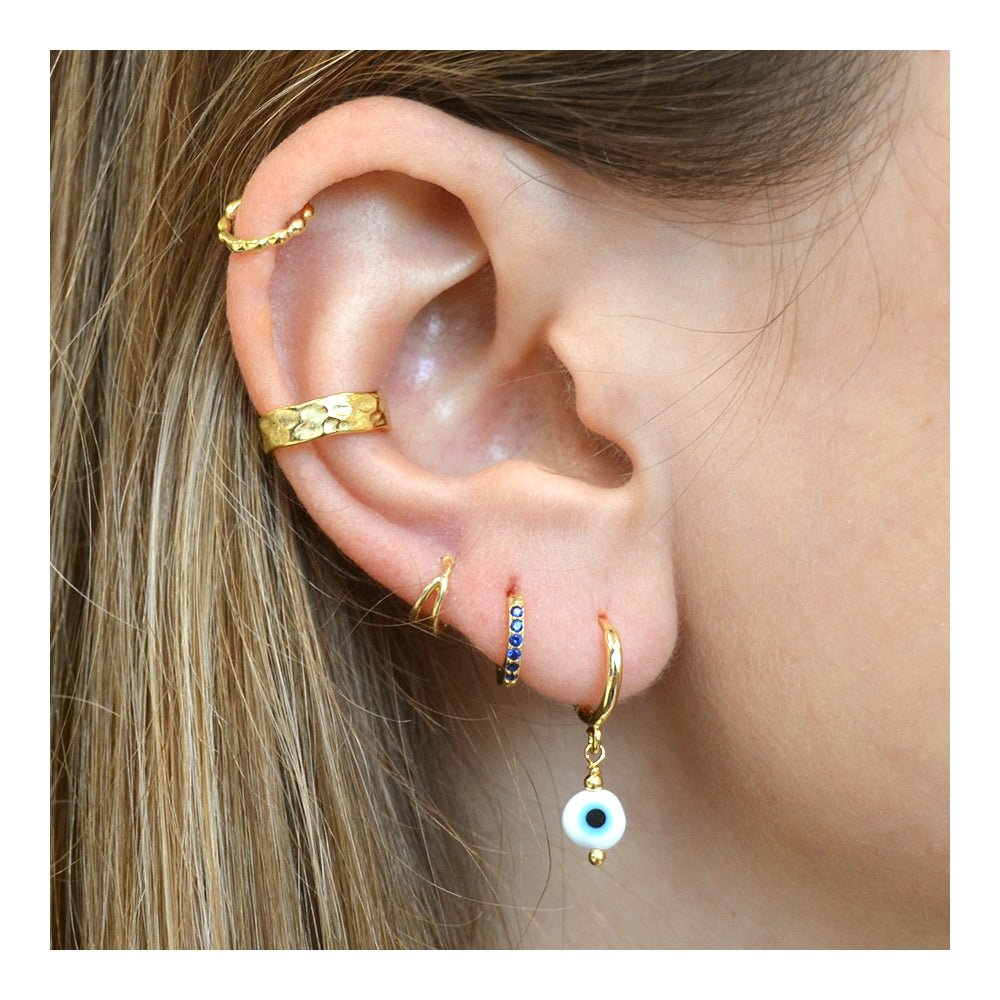 Pendientes Ojo Turco - Blanco