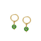 Pendientes Ojo Turco - Verde