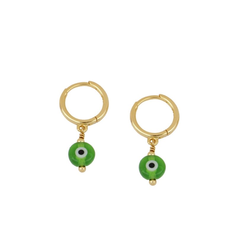 Pendientes Ojo Turco - Verde