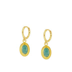 Pendientes 'Ovale' de Amazonita
