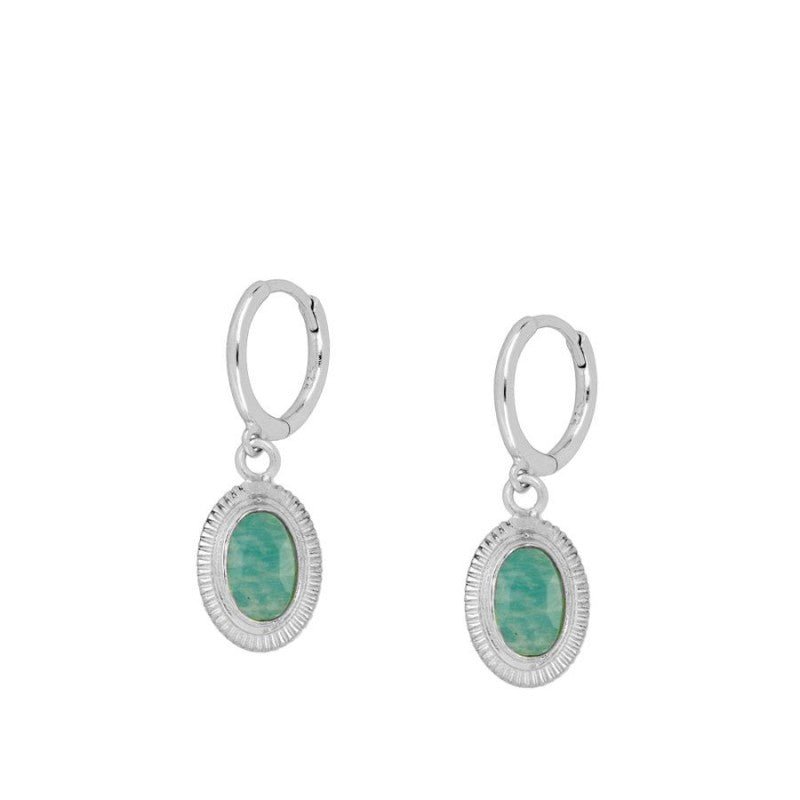 Pendientes 'Ovale' de Amazonita